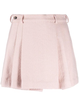 Bran high-waisted pleated skirt