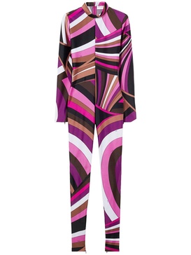 Iride-print catsuit