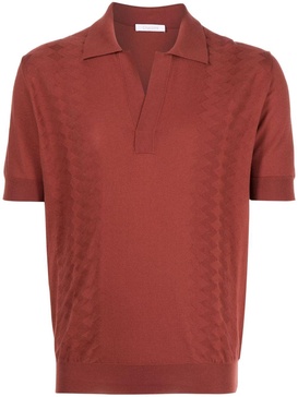 short-sleeve cotton polo shirt