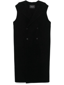 double-breasted virgin wool gilet