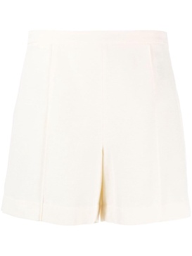 high-waisted pressed-crease shorts