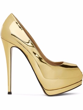 Sharon 130mm peep-toe pumps