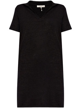 V-neck short-sleeved dress