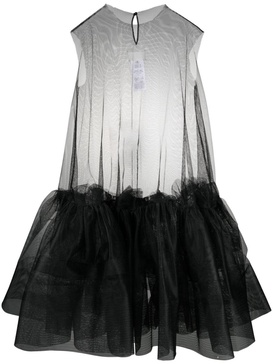 flounced tulle minidress