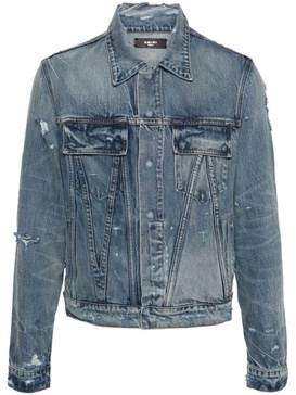 distressed-effect denim jacket