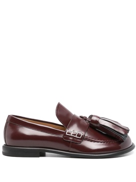 tasseled leather loafers