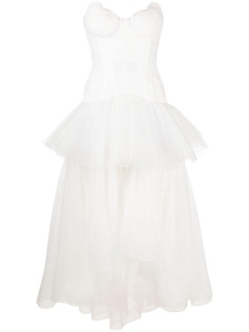 White Gioconda Tiered Dress