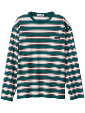 striped cotton T-shirt