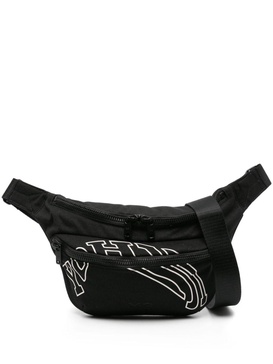 logo-embroidered belt bag