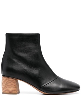 55mm square-toe ankle boots 