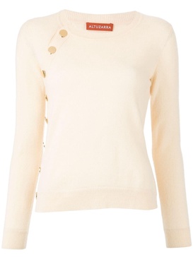 Minamoto button-embellished cashmere jumper