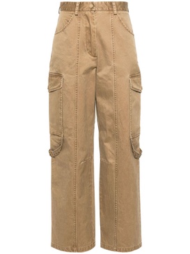 seam-detail cargo pants