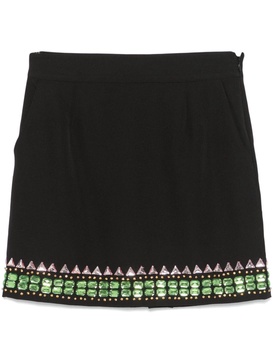 crystal-embellished mini skirt