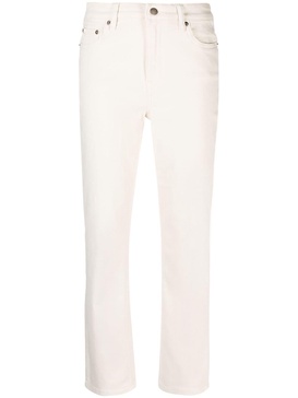 ankle-length straight trousers 