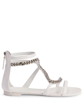 Samantha chain-link leather sandals