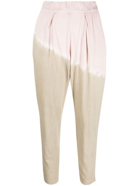 tie-dye print cotton trousers