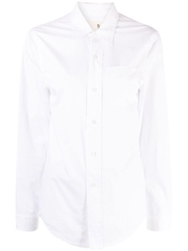 foldout layered cotton shirt