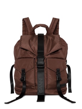 buckled tech backpack 