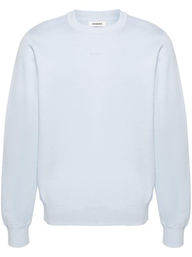 logo-embroidered cotton sweatshirt