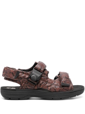 x Clarks snakeskin-print sandals