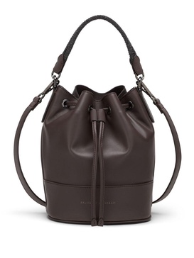 logo-stamp leather bucket bag