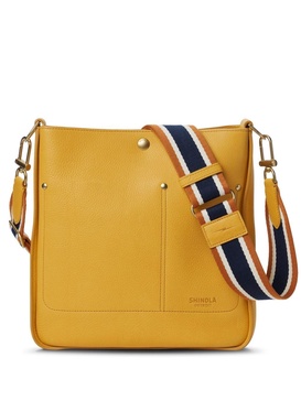 The Pocket grained-leather cross body bag