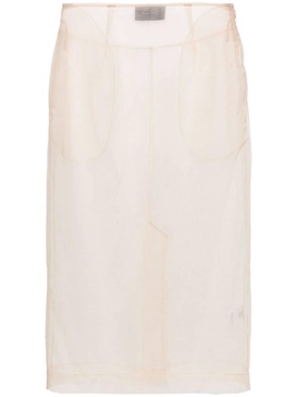 sheer midi skirt 