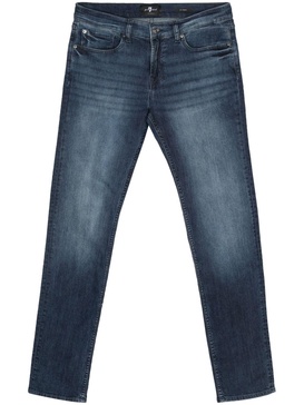 mid-rise slim-fit jeans