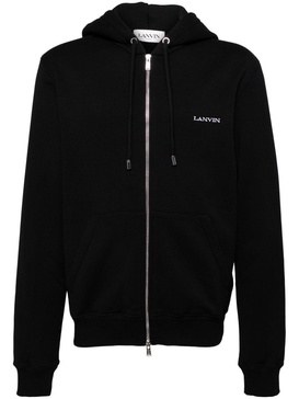 archives print zipped hoodie