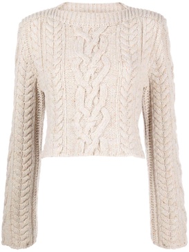 chunky-knit wool blend jumper 