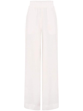 Serrine ruched wide-leg trousers