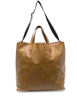 wrinkled-effect tote bag