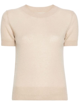 crew-neck cashmere top