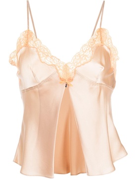 lace-trim silk camisole