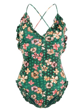 Giordana floral-print swimsuit 