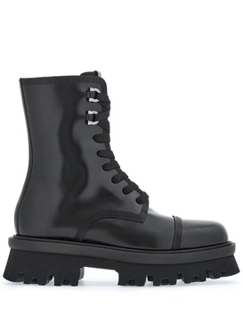 chunky-sole combat boots