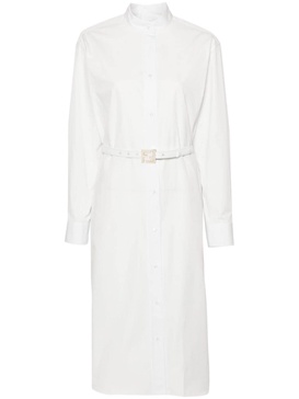 belted shirt dress