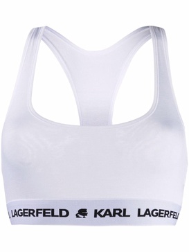 logo band sports bra