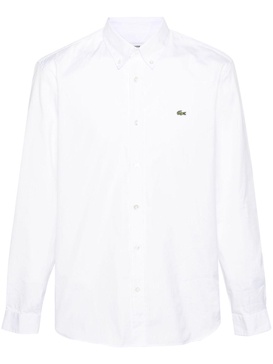 logo-patch cotton shirt