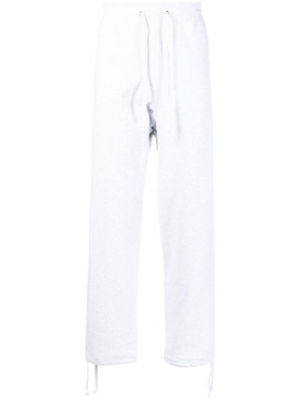 drawstring-waist cotton track trousers 