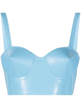 latex balconette bra