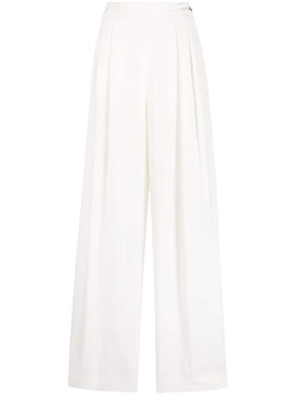 pleated wide-leg trousers