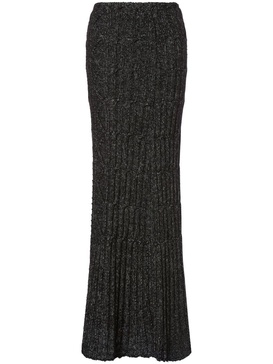 cable-knit maxi pencil skirt