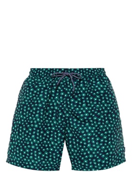 floral-print swim shorts