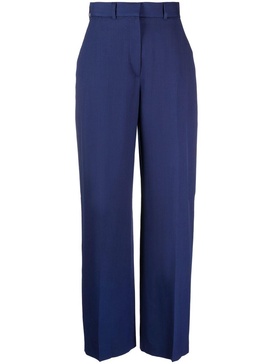 high-waisted wide-leg trousers