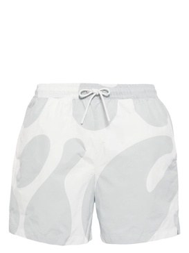 abstract-print deck shorts