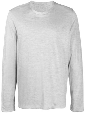 virgin wool long-sleeved pullover