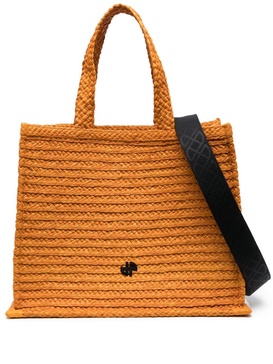 JP raffia tote bag