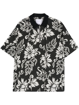 floral-print poplin shirt