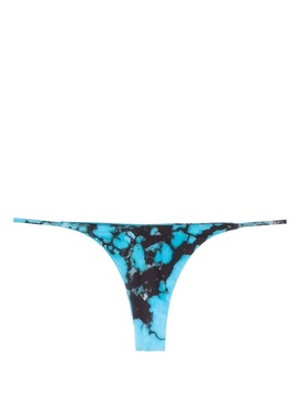 Mini Ring abstract-print bikini bottoms